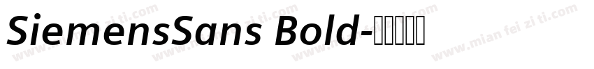 SiemensSans Bold字体转换